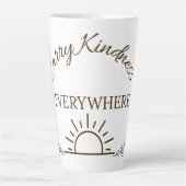 Carry Kindness Everywhere Mug Latte Mok (Voorkant)