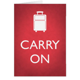 CARRY ON - Bagage - Blanco binnenkaart - rood