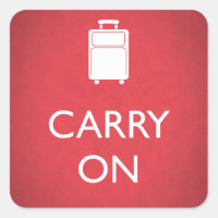 CARRY ON- Bagage - Grappig Rood