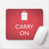 CARRY ON - Bagage - Grappige Rode Muismat (Met muis)