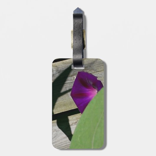 Carry-on Bagagelabel met bloemen (Achterkant verticaal)