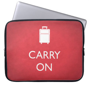 CARRY ON - Luggable - Funny Red Laptop-hoes Laptop Sleeve
