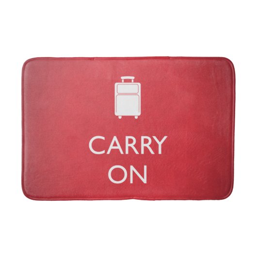 CARRY ON - Luggage - Funny Red Badmat (Voorkant)