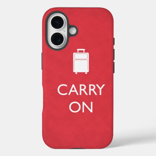 CARRY ON - Luggage - Funny Red Case-Mate iPhone Case (Achterkant)
