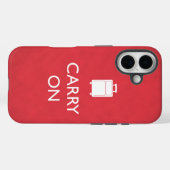 CARRY ON - Luggage - Funny Red Case-Mate iPhone Case (Achterkant (horizontaal))