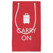 CARRY ON - Luggage - Funny Red Klein Cadeauzakje (Voorkant)