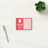 CARRY ON - Luggage - Funny Red Post-it® Notes (Kantoor)