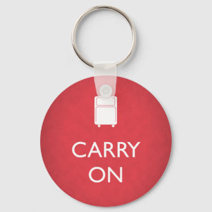 CARRY ON - Luggage - Funny Red Sleutelhanger