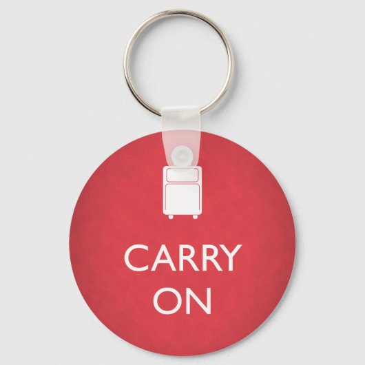 CARRY ON - Luggage - Funny Red Sleutelhanger (Voorkant)