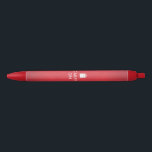 CARRY ON - Luggage - Funny Red Zwarte Inkt Pen<br><div class="desc">Hier is een grappig ontwerp dat leuk maakt aan de "Keep Calm"-trend. Pak dit en ga door. Het bevat witte letters en afbeeldingen die een koffer in een eenvoudige grafische stijl en de woorden "Drary On" weergeven. Ha ha. Het is op een mooie rode achtergrond met een subtiele texturering. U...</div>
