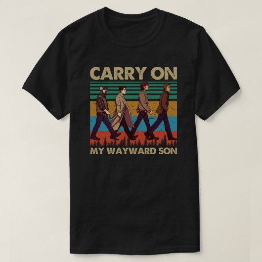 Carry On My Wayward Son T-shirt (Design voorkant)