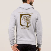 Carry Your World – Golden Design Hoodie (Achterkant)