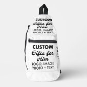 Carryall Schouder Sling Bag Custom Gifts voor Hem (Voorkant)