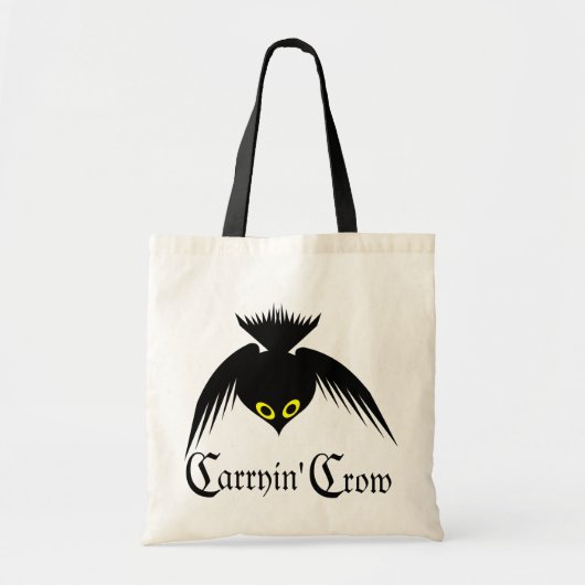 Carryin' Crow Canvas tas (Voorkant)