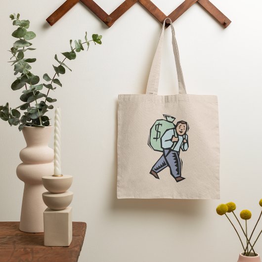 Carrying A Bag Of Money Tote Bag