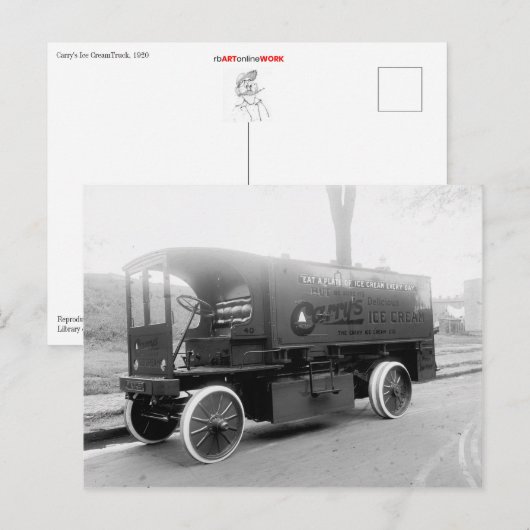 Carry's ijsklok briefkaart (Voorkant / Achterkant)