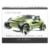 Cars 2008-kalender voor concept kalender (Hoes)