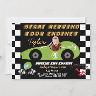 Cars 4e uitnodiging voor straten