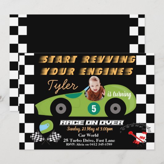 Cars 5e verjaardag van de lancering kaart (Voorkant / Achterkant)