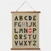 Cars Alphabet Nursery Kinder Room Hangend Wandkleed (Voorkant)