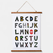 Cars Alphabet Nursery Kinder Room Hangend Wandkleed (Voorkant)