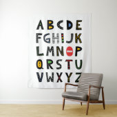 Cars Alphabet Nursery Kinder Room Wandkleed (In situ)