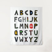 Cars Alphabet Nursery Kinder Room Wandkleed (Voorkant)