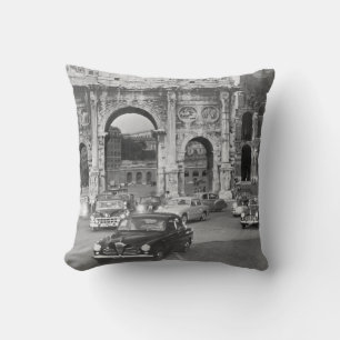 Cars & antieke monumenten Rome Italië Kussen