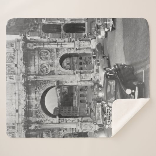 Cars & antieke monumenten Rome Italië Sherpa Deken (Voorkant (horizontaal))