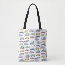 Cars Doodle Tote Bag