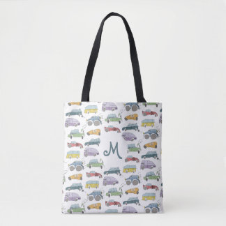 Cars Doodle Tote Bag