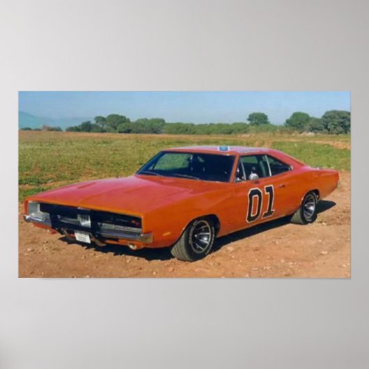 Cars Gen. Lee poster (Voorkant)