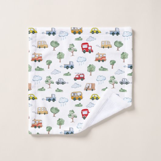 Cars Pattern Bad Handdoek (Wasdoekje)