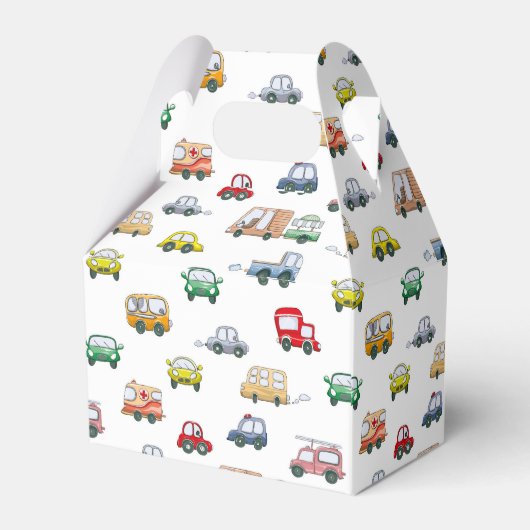 Cars Pattern Bedankdoosjes (Achterkant)