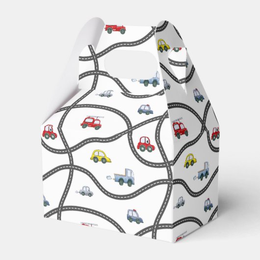 Cars Pattern Bedankdoosjes (Voorkant Zijde)