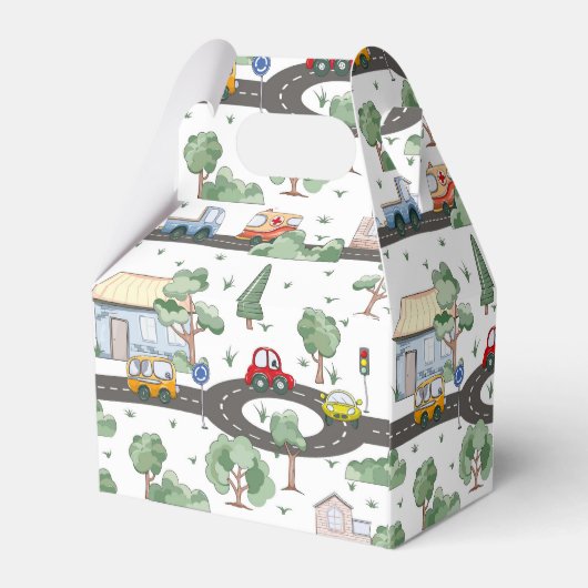 Cars Pattern Bedankdoosjes (Achterkant)
