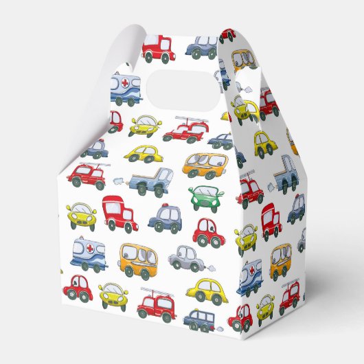 Cars Pattern Bedankdoosjes (Achterkant)
