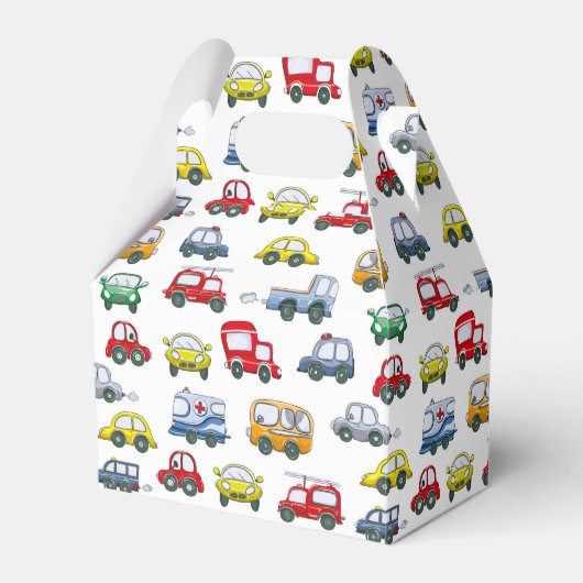 Cars Pattern Bedankdoosjes (Voorkant Zijde)