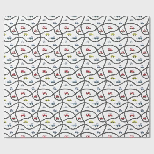 Cars Pattern Cadeaupapier (Vlak)