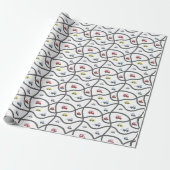 Cars Pattern Cadeaupapier (Uitgerold)