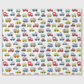 Cars Pattern Cadeaupapier (Vlak)