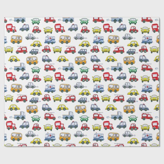 Cars Pattern Cadeaupapier (Vlak)