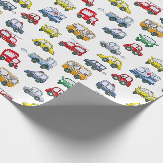 Cars Pattern Cadeaupapier (Hoek)
