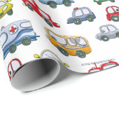 Cars Pattern Cadeaupapier (Rol Hoek)