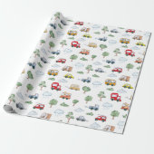 Cars Pattern Cadeaupapier (Uitgerold)