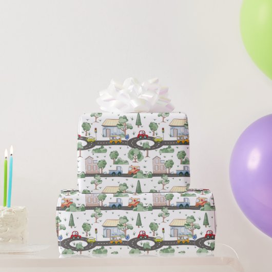 Cars Pattern Cadeaupapier (Feestgeschenken)