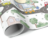 Cars Pattern Cadeaupapier (Rol Hoek)