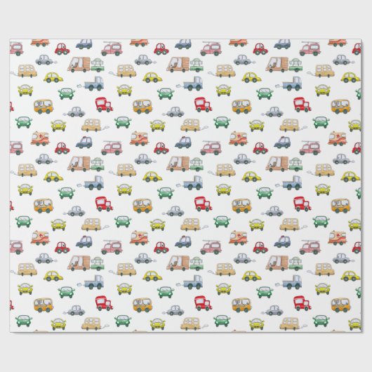 Cars Pattern Cadeaupapier (Vlak)