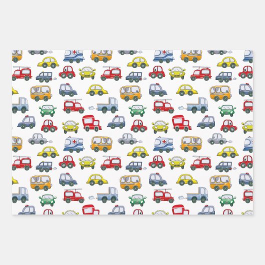 Cars Pattern Inpakpapier Vel (Voorkant 2)