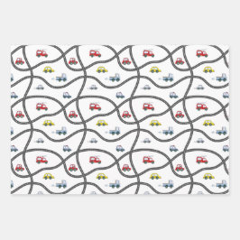Cars Pattern Inpakpapier Vel